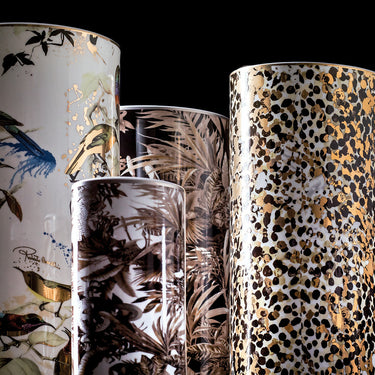 Medium Vase by Roberto Cavalli Home in Tiger, view 3