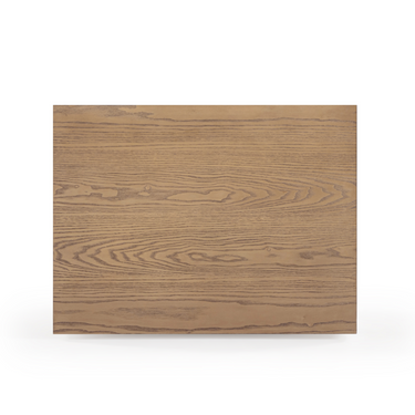 TOV Laurentis 23.5" Light Taupe Suede and Wood 3-Drawer Nightstand Natural