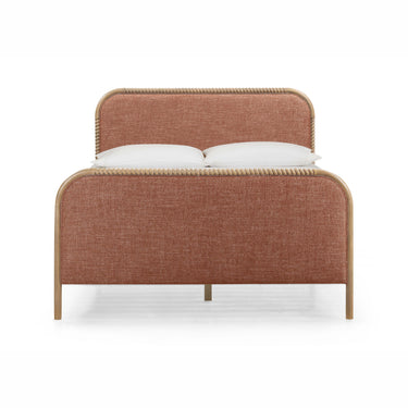 TOV Hatia Basketweave Panel Sienna Red Queen Bed