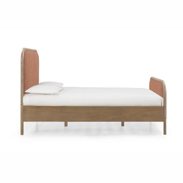 TOV Hatia Basketweave Panel Sienna Red Queen Bed