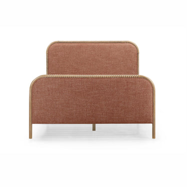 TOV Hatia Basketweave Panel Sienna Red Queen Bed