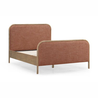 TOV Hatia Basketweave Panel Sienna Red Queen Bed