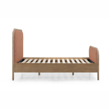 TOV Hatia Basketweave Panel Sienna Red Queen Bed