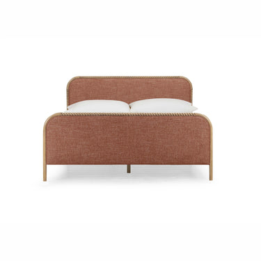 TOV Hatia Basketweave Panel Sienna Red King Bed