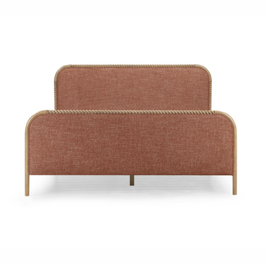 TOV Hatia Basketweave Panel Sienna Red King Bed
