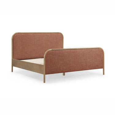 TOV Hatia Basketweave Panel Sienna Red King Bed