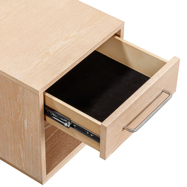 TOV Marlow 17" Wood Nightstand With Drawer Natural