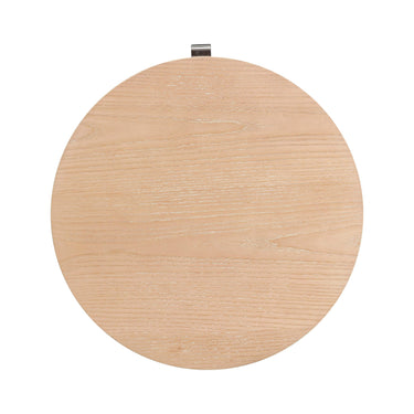 TOV Marlow 19" Wood Round Nightstand With Drawer Natural