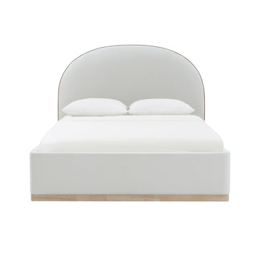 TOV Marlow Performance Velvet Cream Queen Bed
