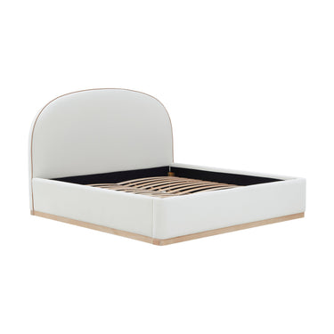 TOV Marlow Performance Velvet Cream King Bed