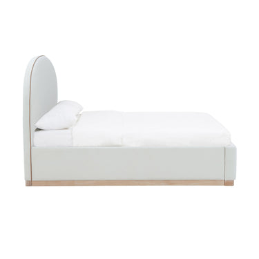 TOV Marlow Performance Velvet Cream King Bed