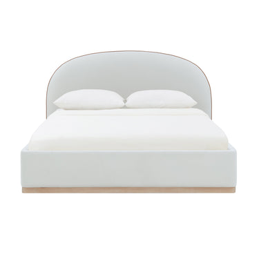 TOV Marlow Performance Velvet Cream King Bed