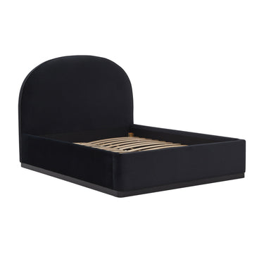 TOV Marlow Performance Velvet Black Queen Bed