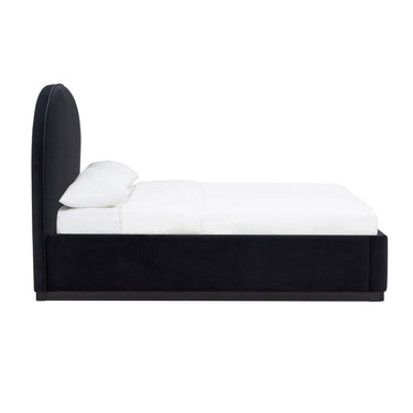 TOV Marlow Performance Velvet Black Queen Bed