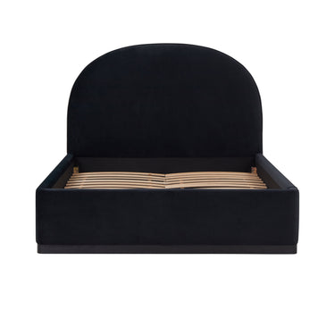 TOV Marlow Performance Velvet Black Queen Bed