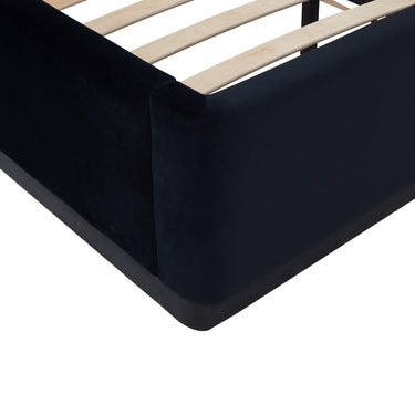 TOV Marlow Performance Velvet Black Queen Bed