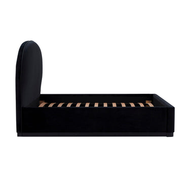 TOV Marlow Performance Velvet Black King Bed