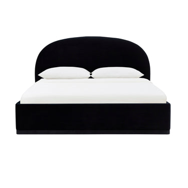 TOV Marlow Performance Velvet Black King Bed