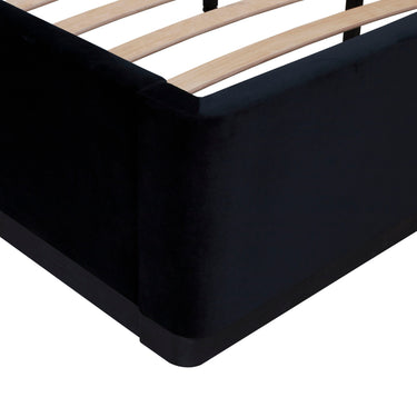 TOV Marlow Performance Velvet Black King Bed