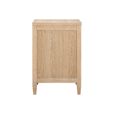TOV Bristol Park 30" Whitewashed Oak Wood 2-Drawer Nightstand Natural