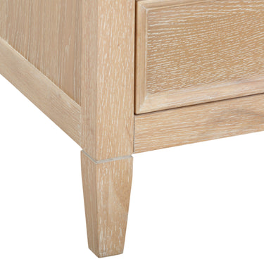TOV Bristol Park 20" Whitewashed Oak Wood 2-Drawer Nightstand Natural
