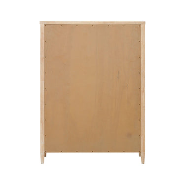 TOV Bristol Park 40" Whitewashed Oak Wood 7-Drawer Chest Natural