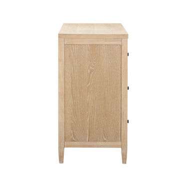 TOV Bristol Park 62" Whitewashed Oak Wood 6-Drawer Dresser Natural