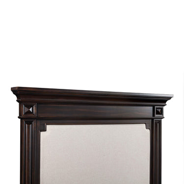 TOV Stamford Wooden Upholstered Brown Queen Bed