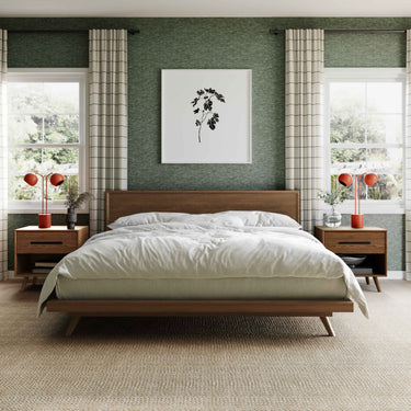 TOV Emery Walnut Wood Platform Walnut Queen Bed