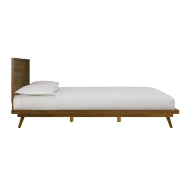 TOV Emery Walnut Wood Platform Walnut King Bed