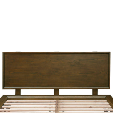 TOV Emery Walnut Wood Platform Walnut King Bed