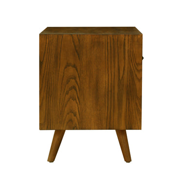 TOV Emery 24" Walnut 1-Drawer Nightstand Walnut