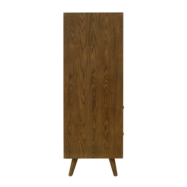 TOV Emery 33" Walnut 5-Drawer Chest Walnut