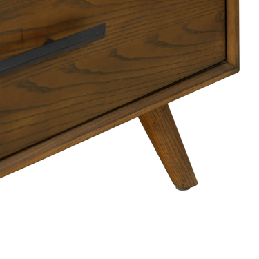 TOV Emery 33" Walnut 5-Drawer Chest Walnut