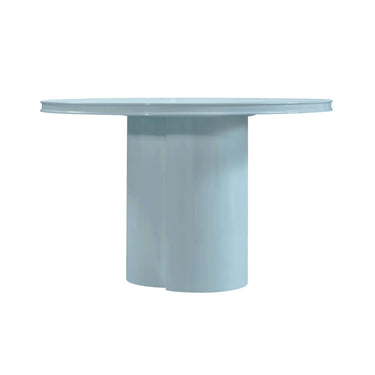 TOV Elora 47" Lacquer Round Dining Table Blue