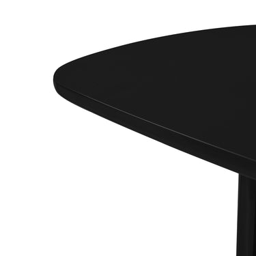 TOV Zola 94.5" Lacquer Oval Dining Table Black