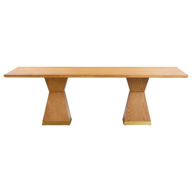 TOV Nolan 98" Wood Rectangular Dining Table Natural