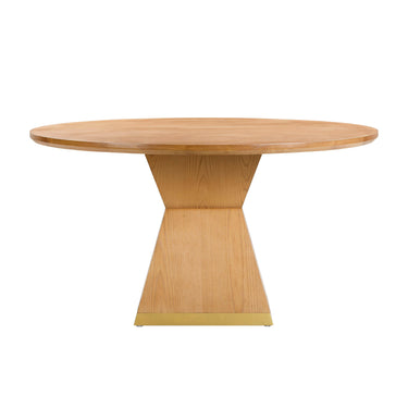 TOV Nolan 56" Wood Round Dining Table Natural