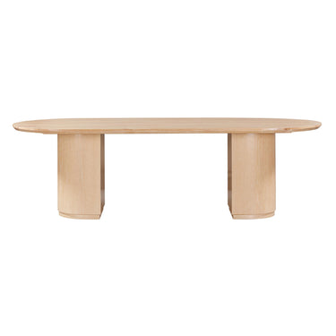 TOV Marlow 102" Wood Oval Dining Table Natural