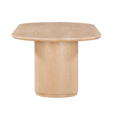 TOV Marlow 102" Wood Oval Dining Table Natural
