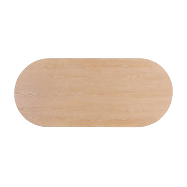 TOV Marlow 102" Wood Oval Dining Table Natural