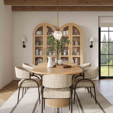 TOV Marlow Wood Display Cabinet Natural