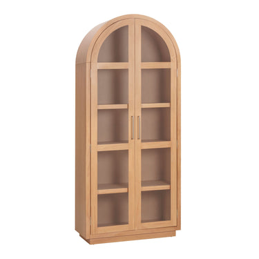 TOV Marlow Wood Display Cabinet Natural