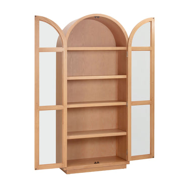 TOV Marlow Wood Display Cabinet Natural