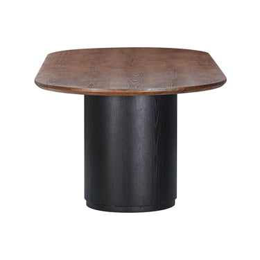 TOV Marlow 102" Wood Oval Dining Table Black