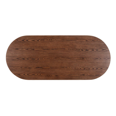TOV Marlow 102" Wood Oval Dining Table Black