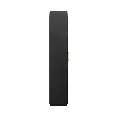 TOV Marlow Wood Display Cabinet Black