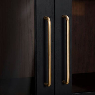 TOV Marlow Wood Display Cabinet Black