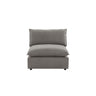 TOV Cali Performance Fabric Modular Armless Chair, Slate option, image 1