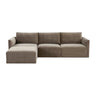 TOV Willow 4-Piece Performance Velvet Modular Sectional, Taupe option, image 1